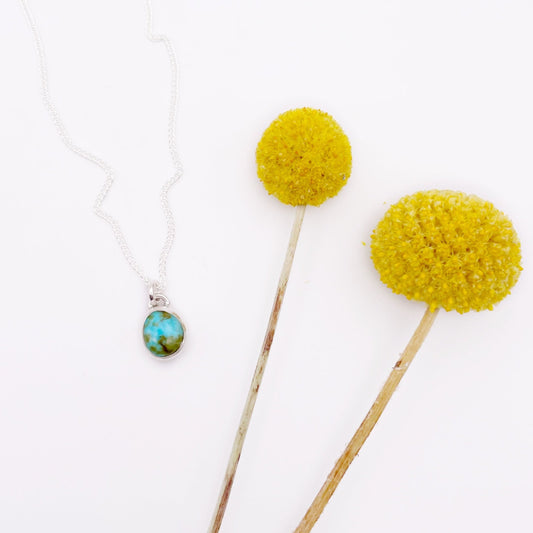 Dainty Sonoran Turquoise Necklace No. 02