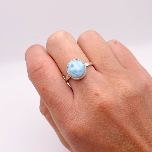 Mini Larimar Ring No. 04 | Size 8