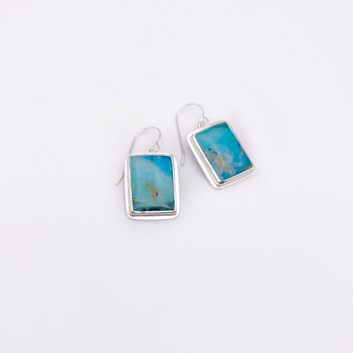 Peruvian Opal Dangle Earring No. 06