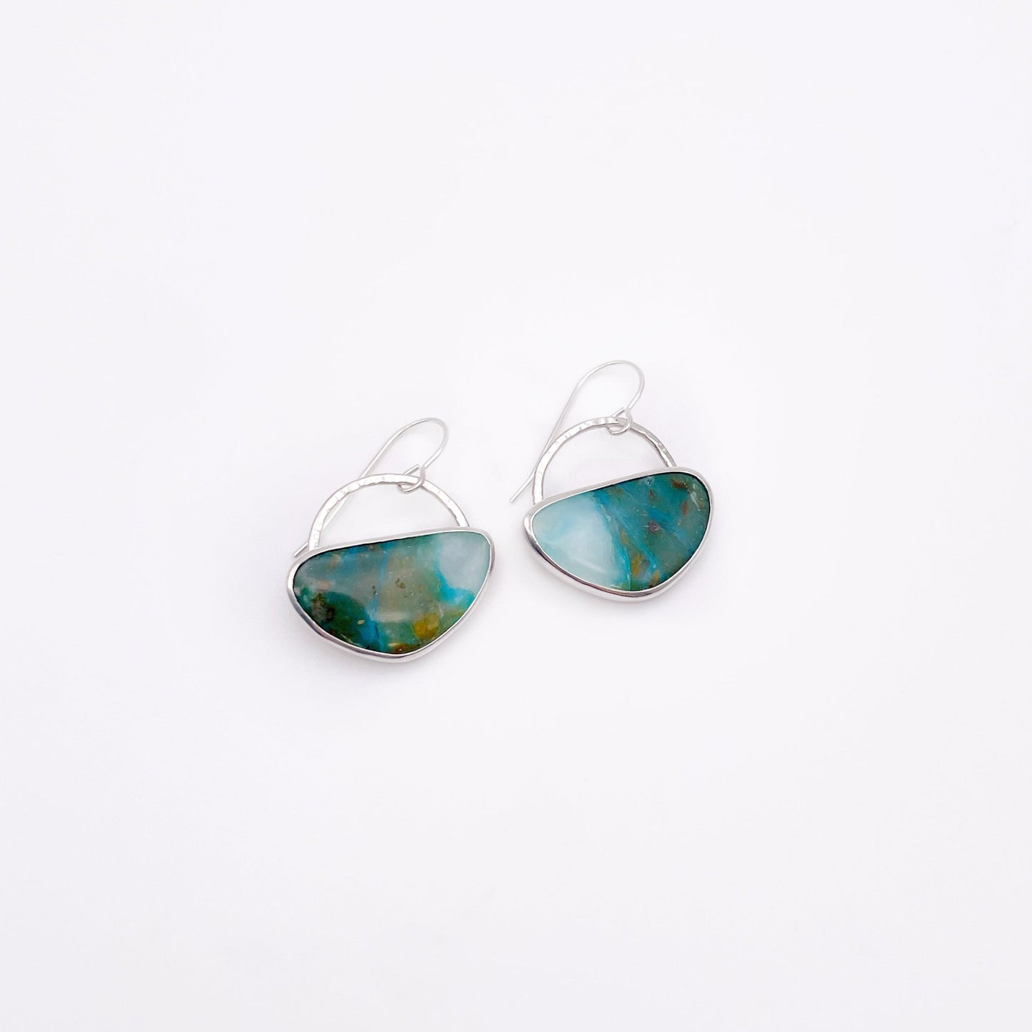 Peruvian Opal Dangle Earring No. 07