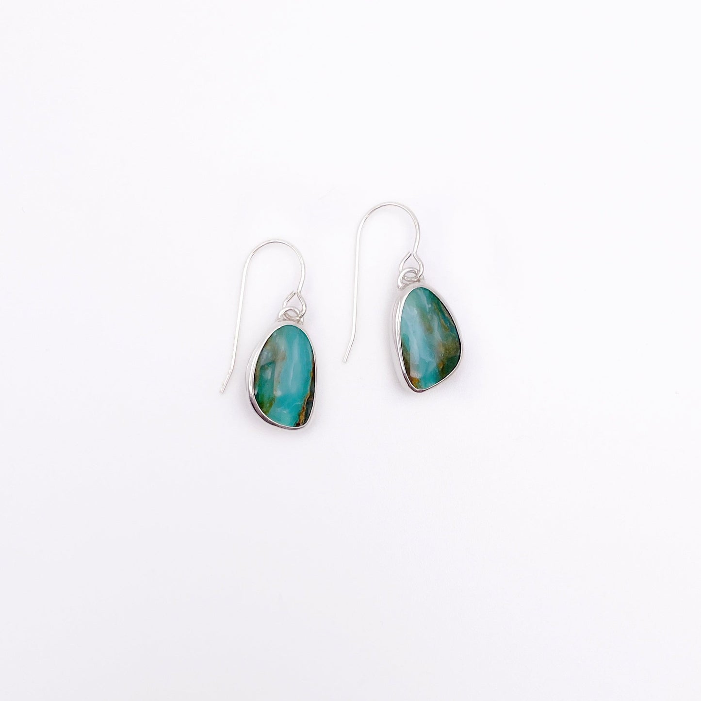 Peruvian Opal Dangle Earring No. 05