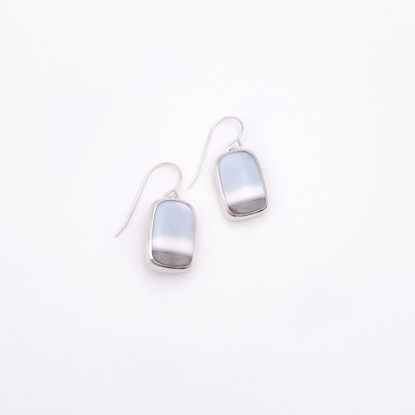 Blue Owyhee Opal Earring No. 02