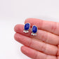 Lapis Lazuli Stud Earring No. 03