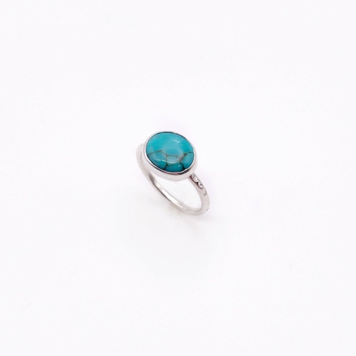 Birches Turquoise Stacking Oval Ring No. 23 | Size 5