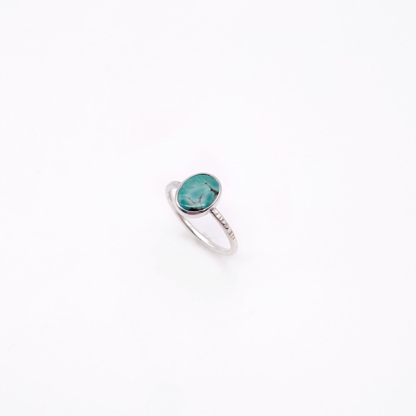 Birches Turquoise Stacking Oval Ring No. 29 | Size 8.5