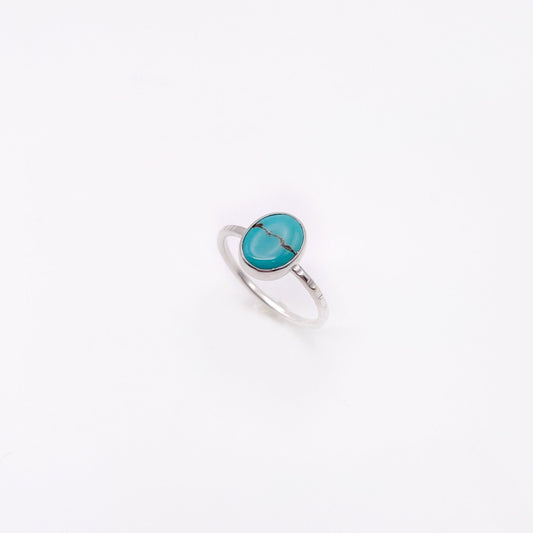 Birches Turquoise Stacking Oval Ring No. 31 | Size 9