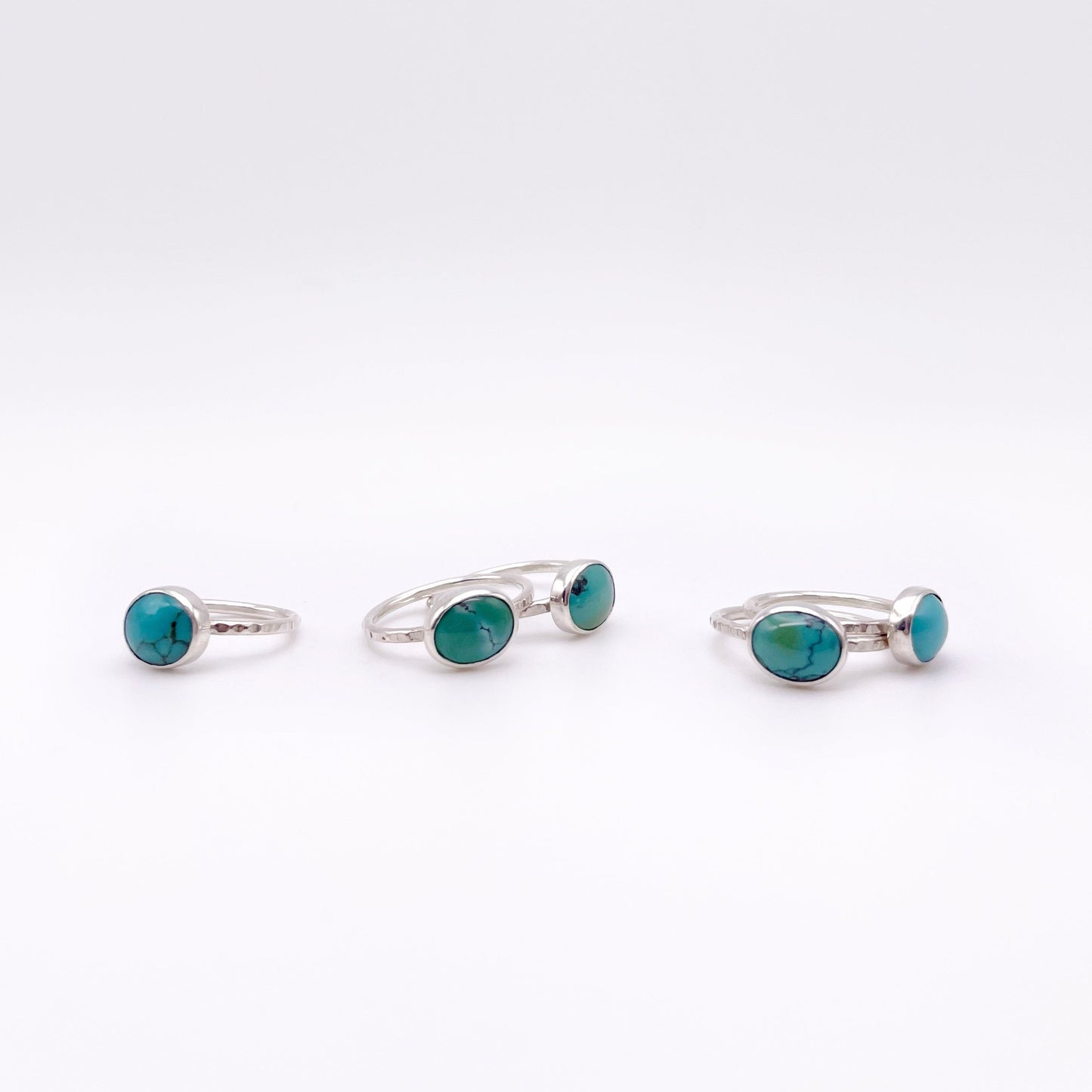 Birches Turquoise Stacking Oval Ring No. 32 | Size 9.5