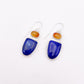 Lapis Lazuli & Carnelian Duo Dangle Earring