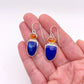 Lapis Lazuli & Carnelian Duo Dangle Earring