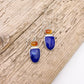 Lapis Lazuli & Carnelian Duo Dangle Earring