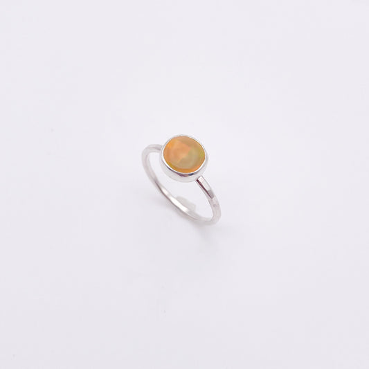 Fire Opal Dainty Ring No. 02 | Size 7.5