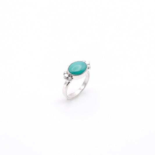 Oval Turquoise Nomad Ring | Size 4.5