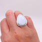 Owyhee Opal Teardrop Ring | Size 5.25