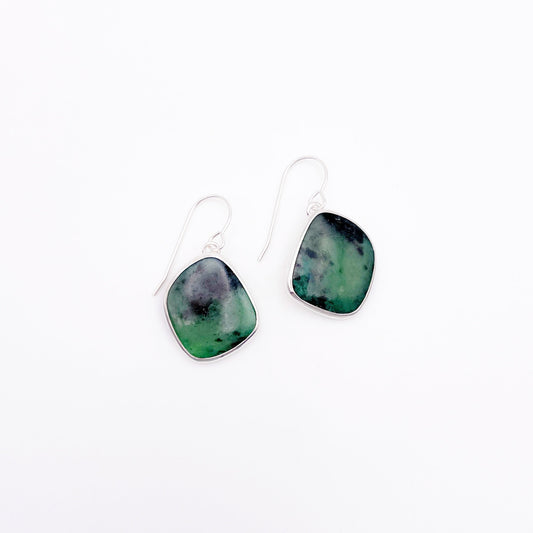 Zoisite Dangle Earring No. 02