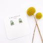Peruvian Opal Stud Earring No. 19