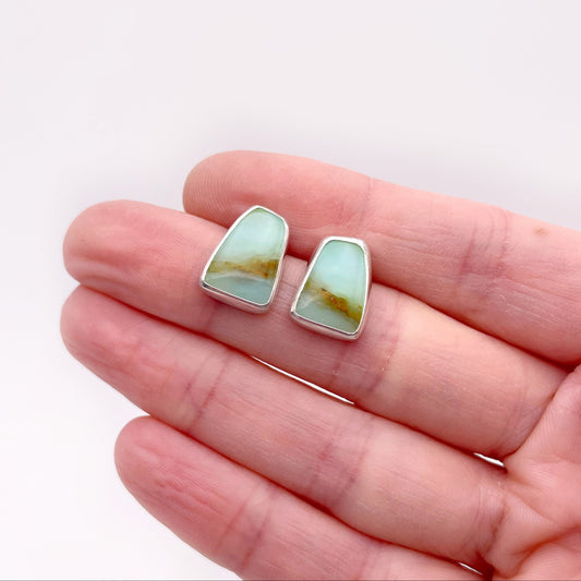 Peruvian Opal Stud Earring No. 19