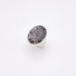 Stingray Coral Fossil Oval Ring No. 01 | Size 6.5