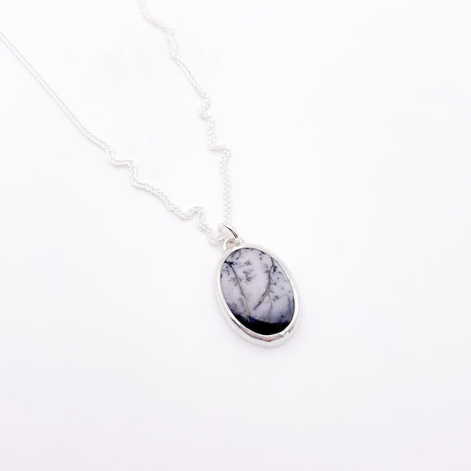 Moss Agate Necklace No. 05
