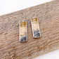 Petrified Wood Teardrop Earring No. 02