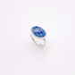 Denim Lapis Lazuli Oval Statement Ring No. 04 | Size 6.5