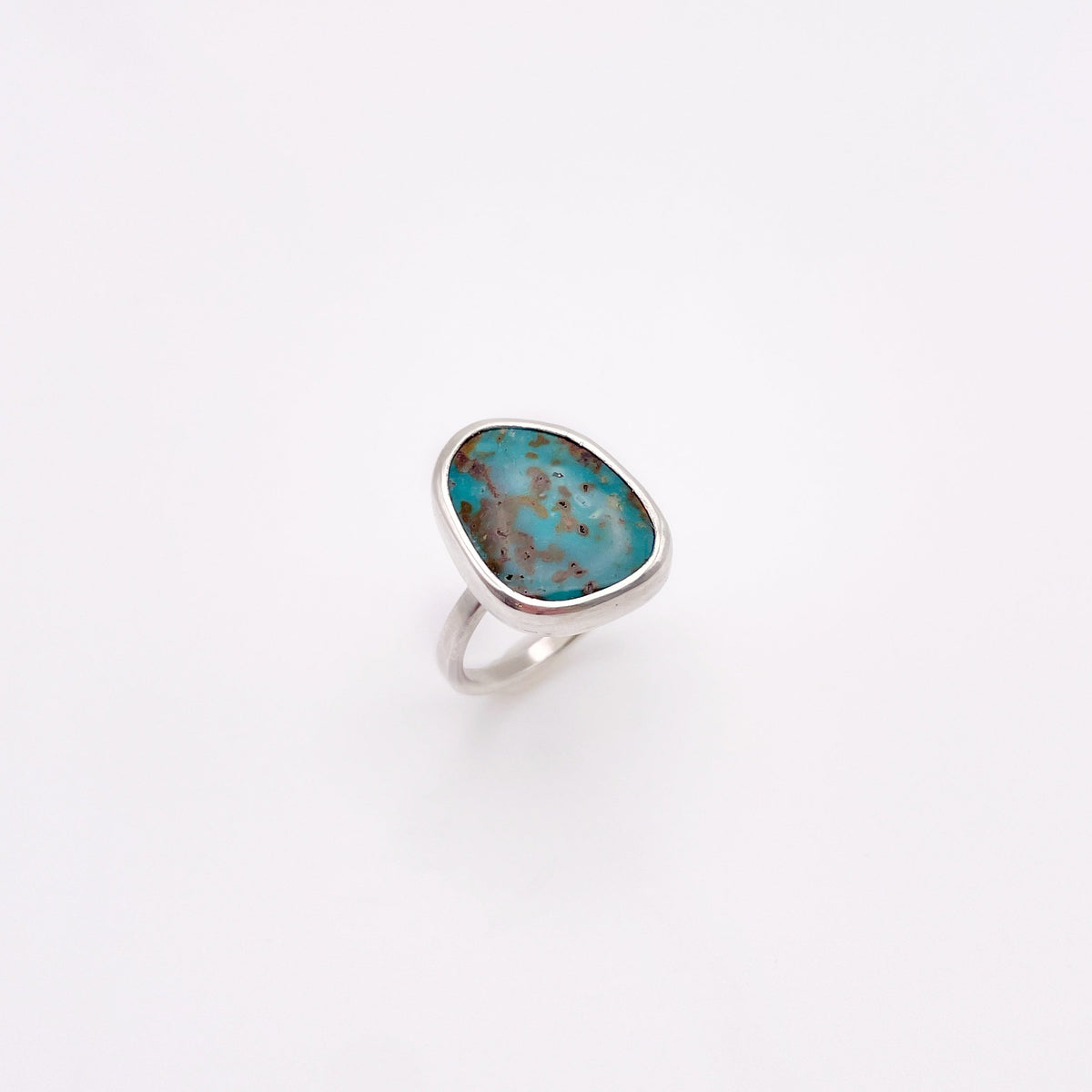 Freeform Turquoise Ring No. 04 | Size 7.75