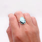 Teardrops Turquoise Ring No. 03 | Size 6.5