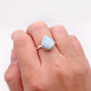 Owyhee Opal Tiny Teardrop Ring | Size 7.5
