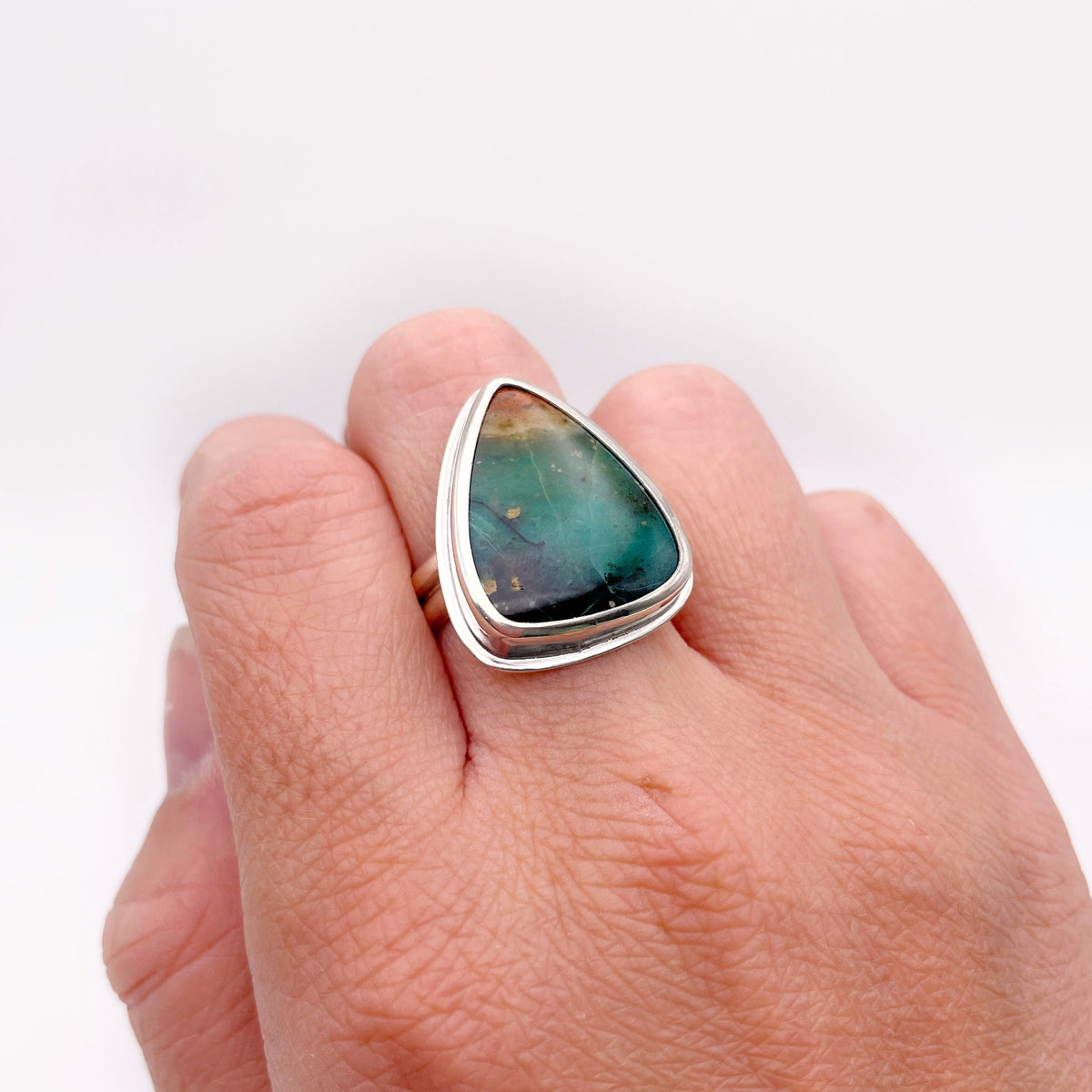 Gem SilicaTriangle Ring No. 04 | Size 8.5