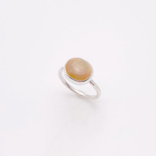 Fire Opal Dainty Ring No. 05 | Size 4.75
