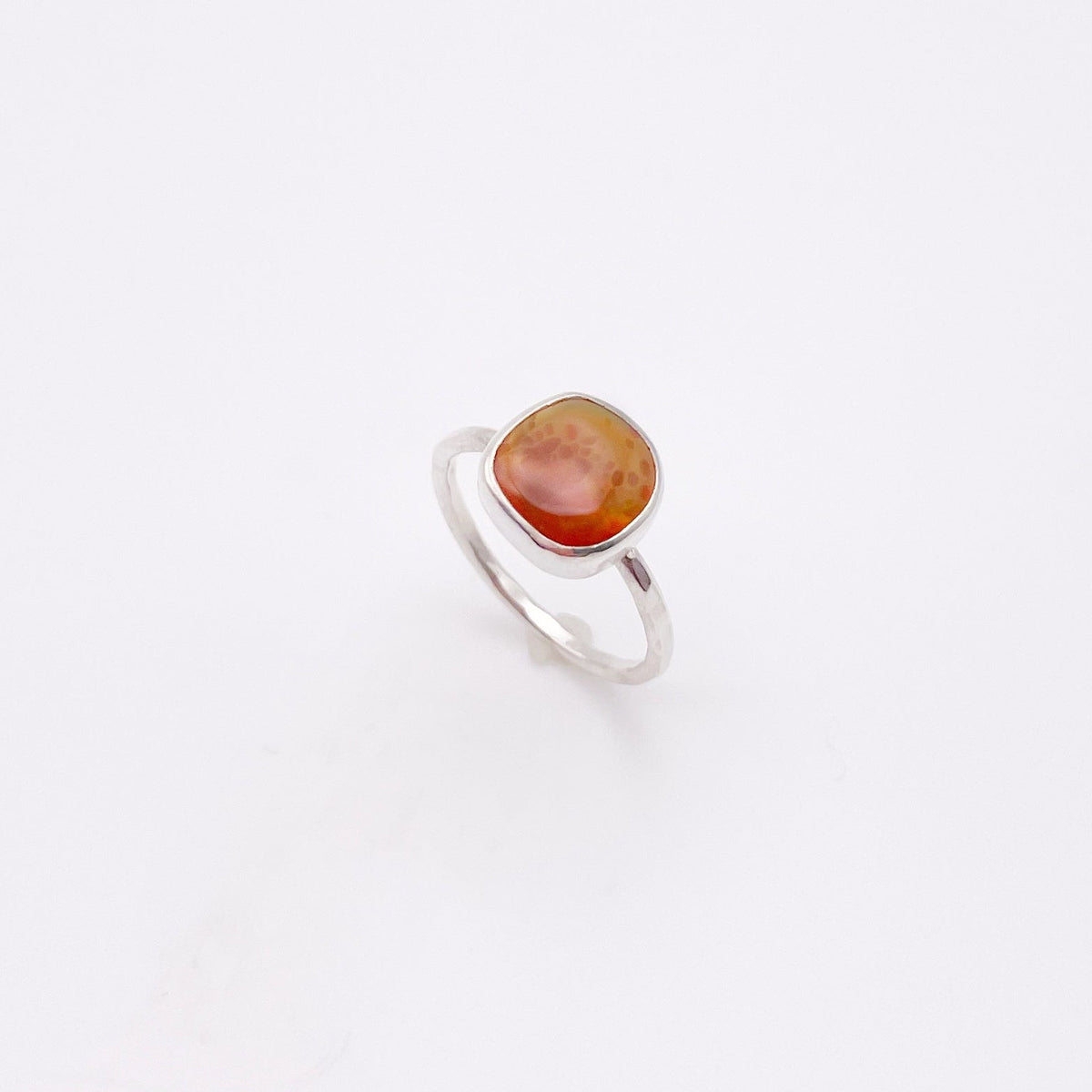 Fire Opal Dainty Ring No. 06 | Size 7