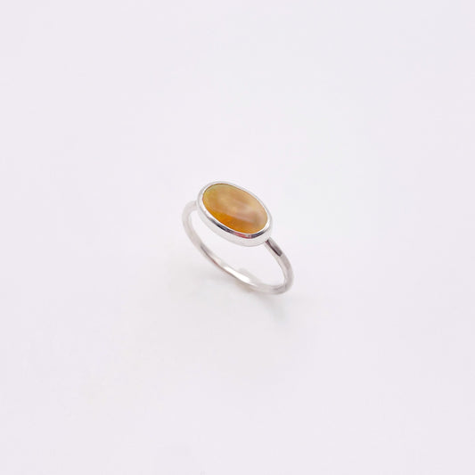 Fire Opal Dainty Ring No. 08 | Size 9.5