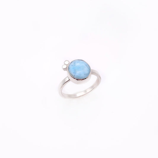 Mini Larimar Ring No. 01 | Size 5.5