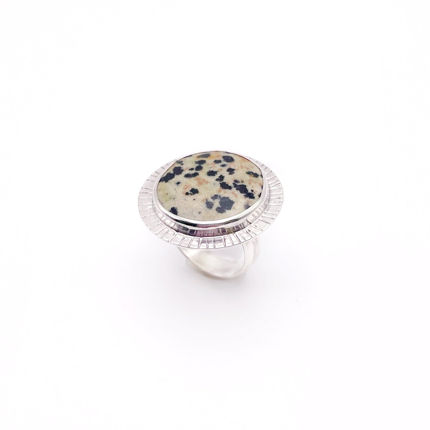 Sundance Dalmatian Jasper Ring No. 02 | Size 7.5