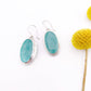 Amazonite Oval Dangle Earring