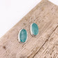 Amazonite Oval Dangle Earring