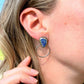 Lapis Lazuli Hoop Stud No. 2