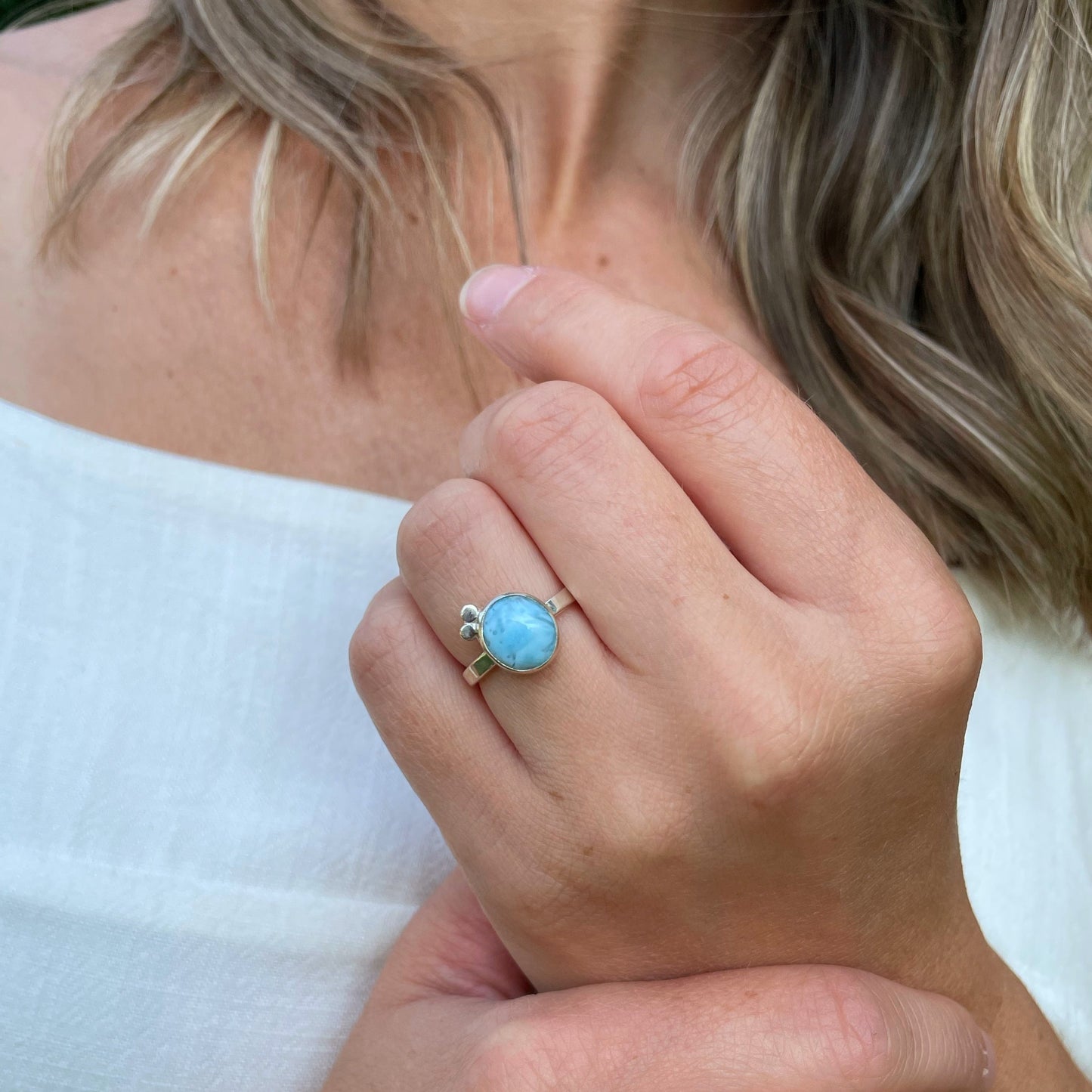 Mini Larimar Ring No. 01 | Size 5.5