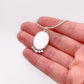 Mother of Pearl Oval Pendant Necklace