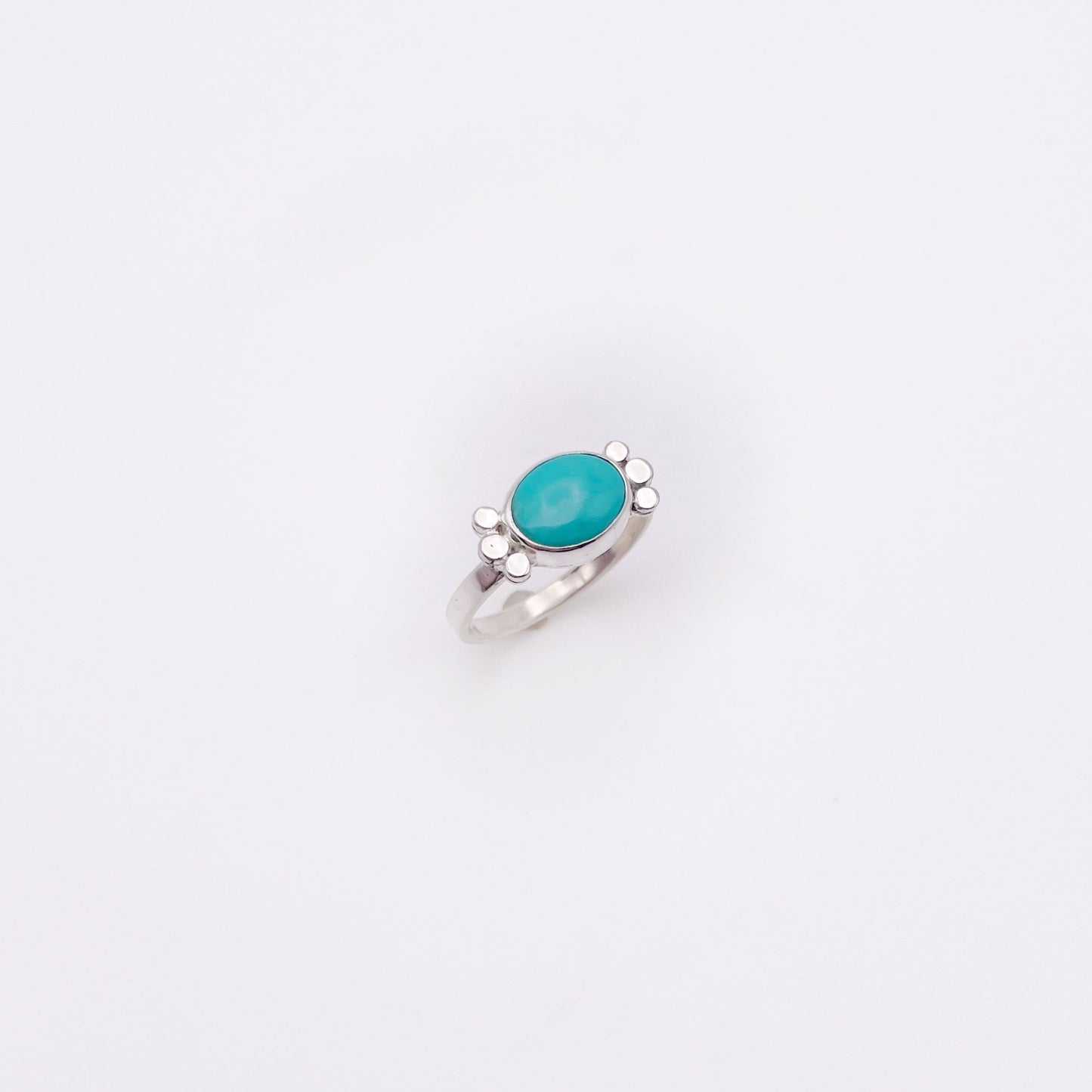 Oval Turquoise Nomad Ring | Size 7