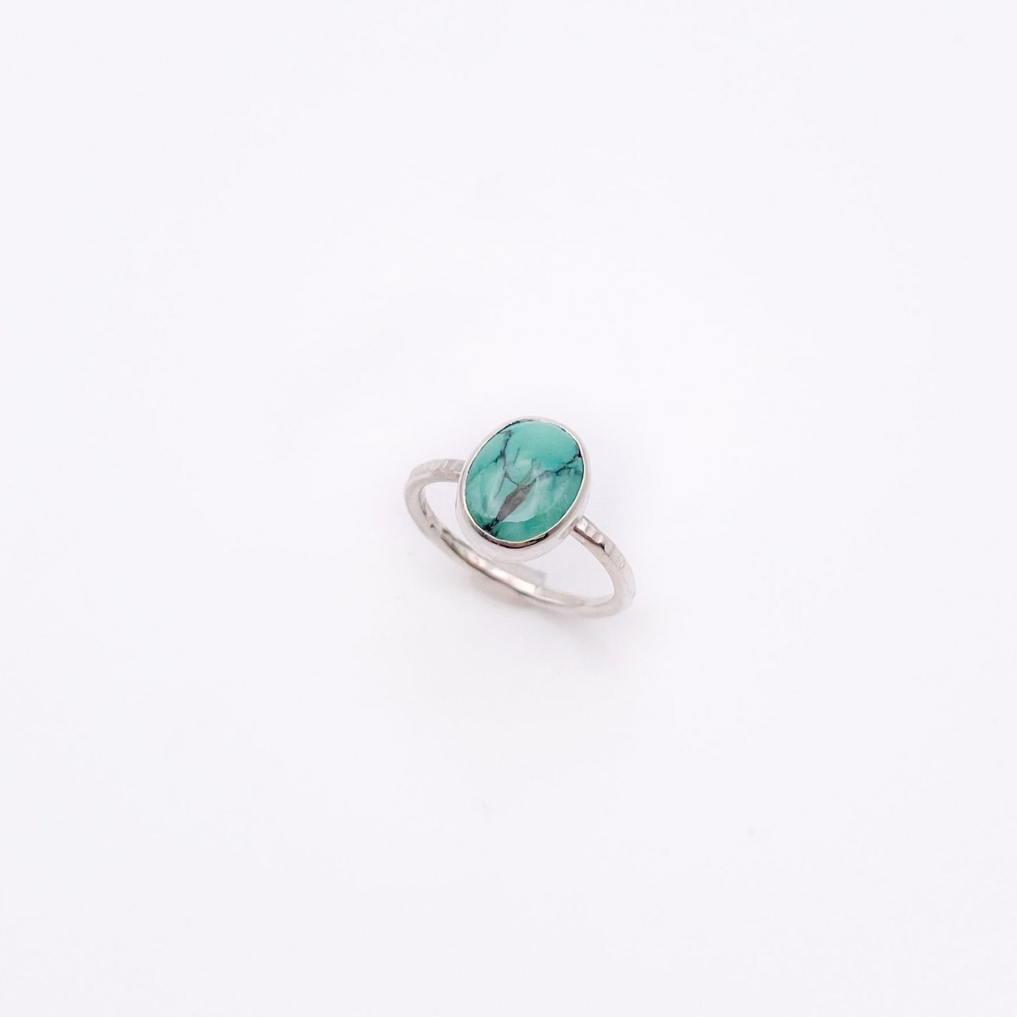 Birches Turquoise Stacking Oval Ring No. 14 | Size 4.75