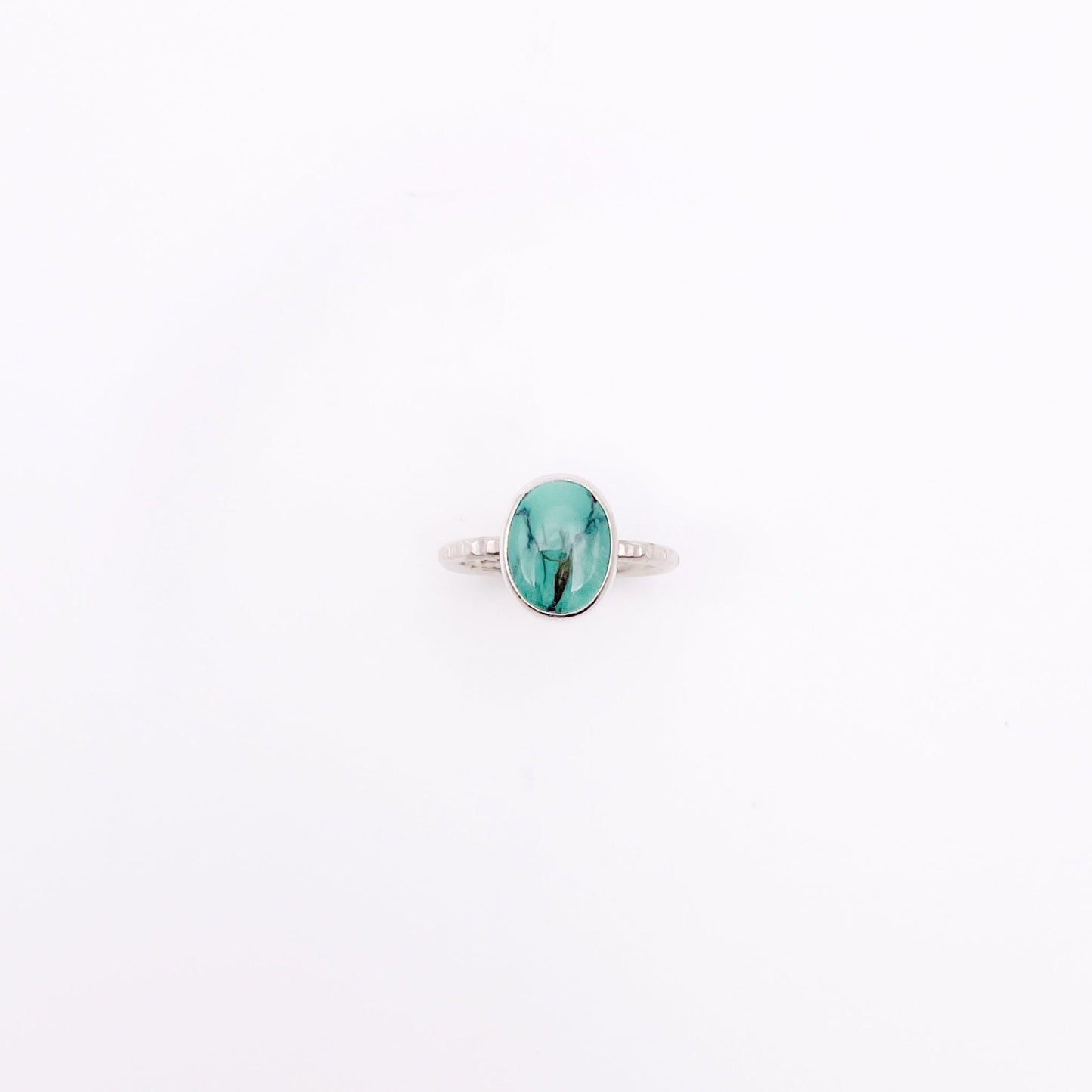 Birches Turquoise Stacking Oval Ring No. 14 | Size 4.75