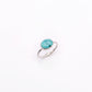 Birches Turquoise Stacking Oval Ring No. 16 | Size 8