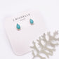 Amazonite Teardrop Dottie Stud