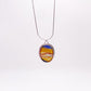 Landscape Agate Pendant Necklace No. 03