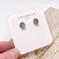 Peruvian Opal Stud Earring No. 06