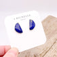 Lapis Lazuli Blue Moon Stud Earring