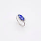 Lapis Lazuli Horizontal Oval Ring No. 01 | Size 7