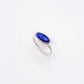 Lapis Lazuli Horizontal Oval Ring No. 04 | Size. 9