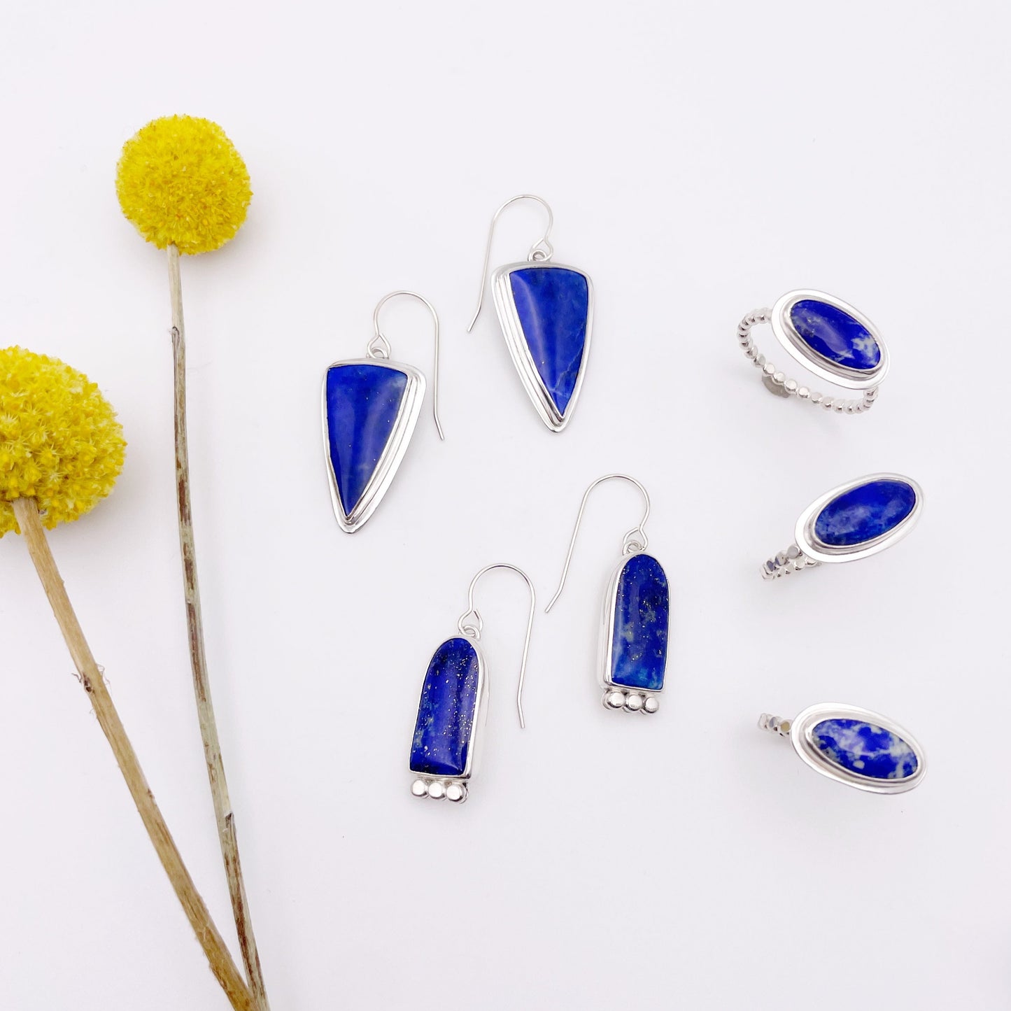 Lapis Lazuli Dangle Earring No. 02