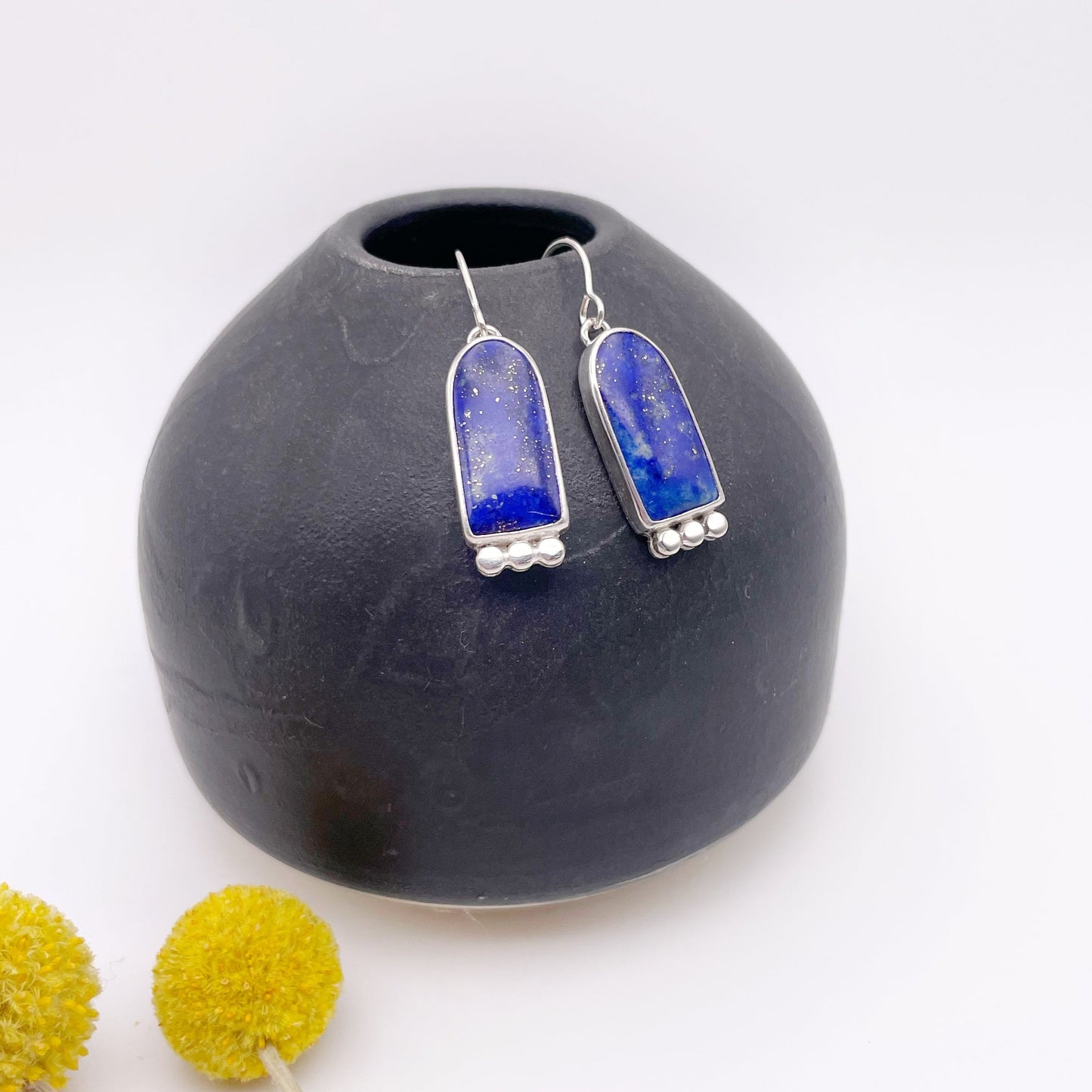 Lapis Lazuli Dangle Earring No. 02